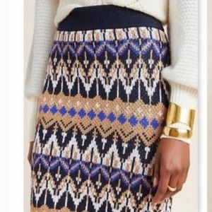 Anthropologie EUC midi sweater knit skirt XS